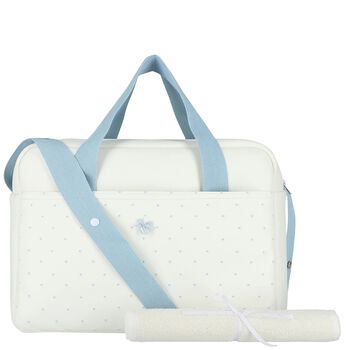 Ivory & Blue Stars Baby Changing Bag