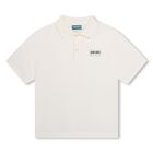 Boys Ivory Logo Polo Shirt, 1, hi-res