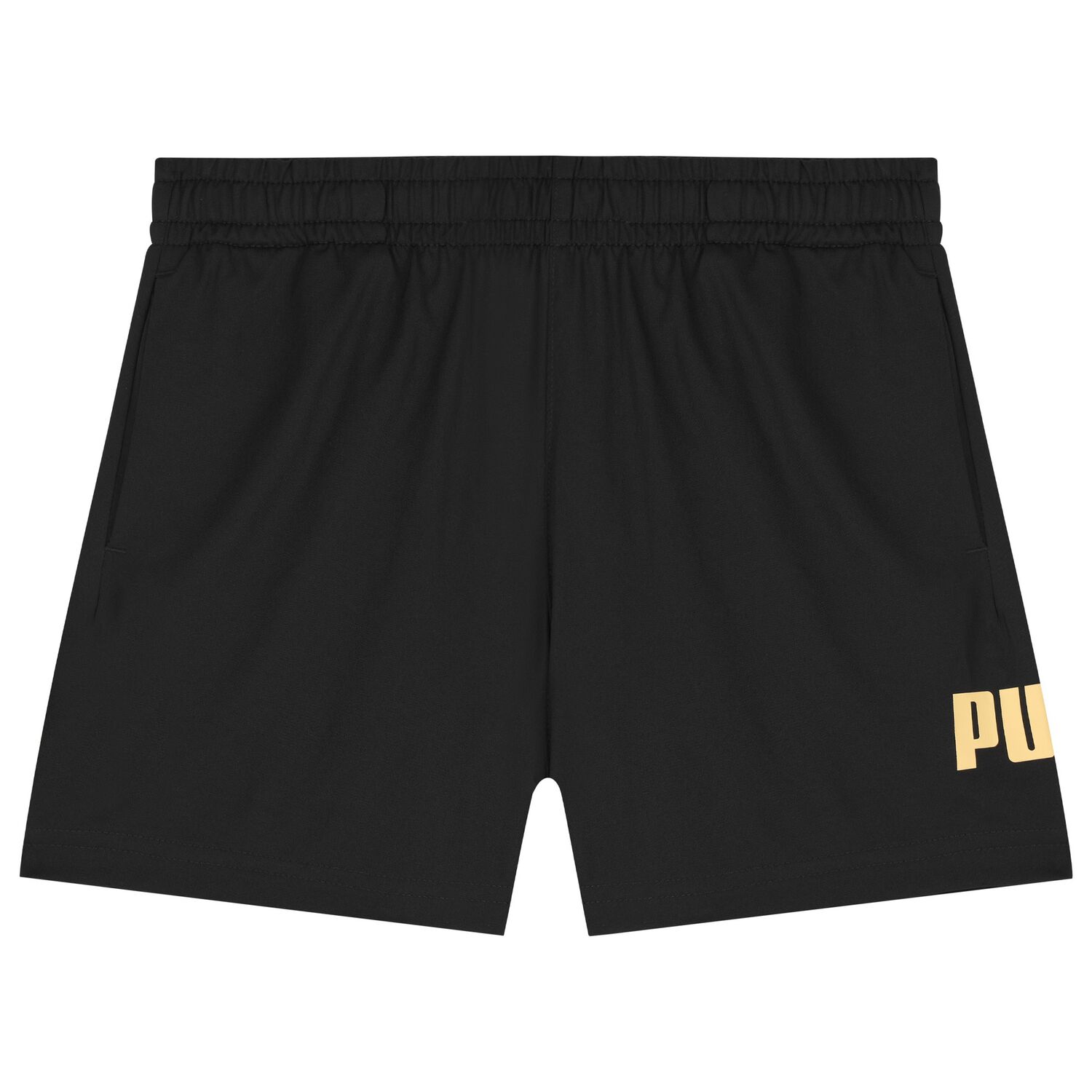 Boys Black Logo Swim Shorts, 1, hi-res
