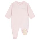 Baby Girls Pink Logo Babygrow Gift Set, 2, hi-res