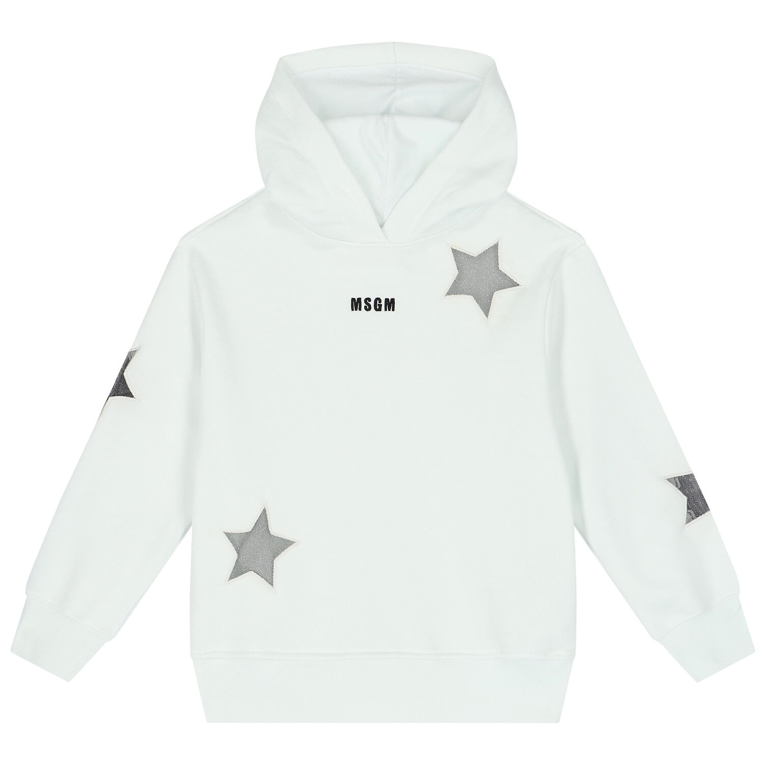 Girls White Logo Hooded Top, 1, hi-res image number null