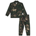 Green & Black Logo Tracksuit, 1, hi-res