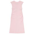 Girls Pink Logo Dress, 3, hi-res