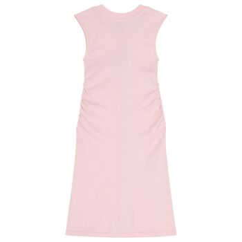 Girls Pink Logo Dress