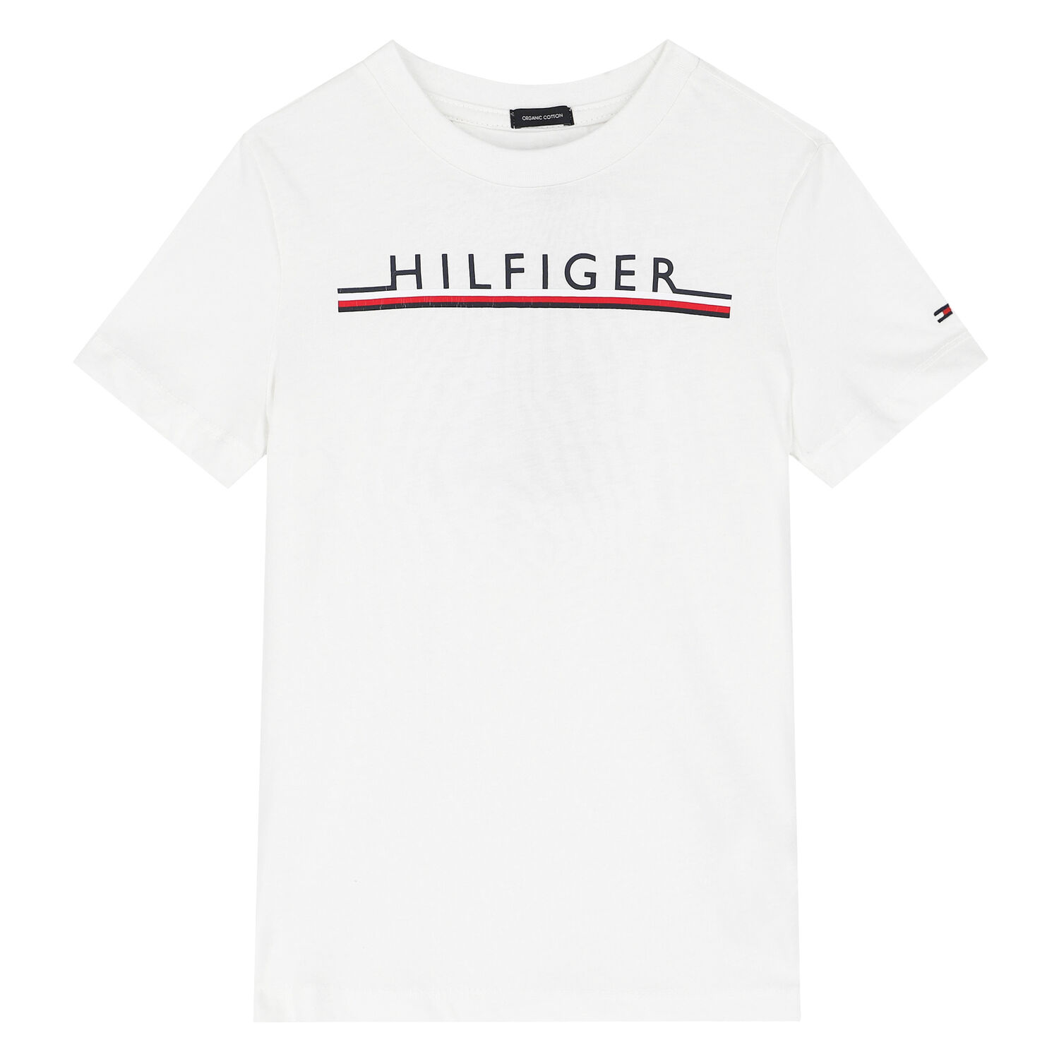 Boys White Logo T-Shirt, 1, hi-res