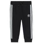 Baby Boys Black Trefoil Logo Tracksuit, 1, hi-res