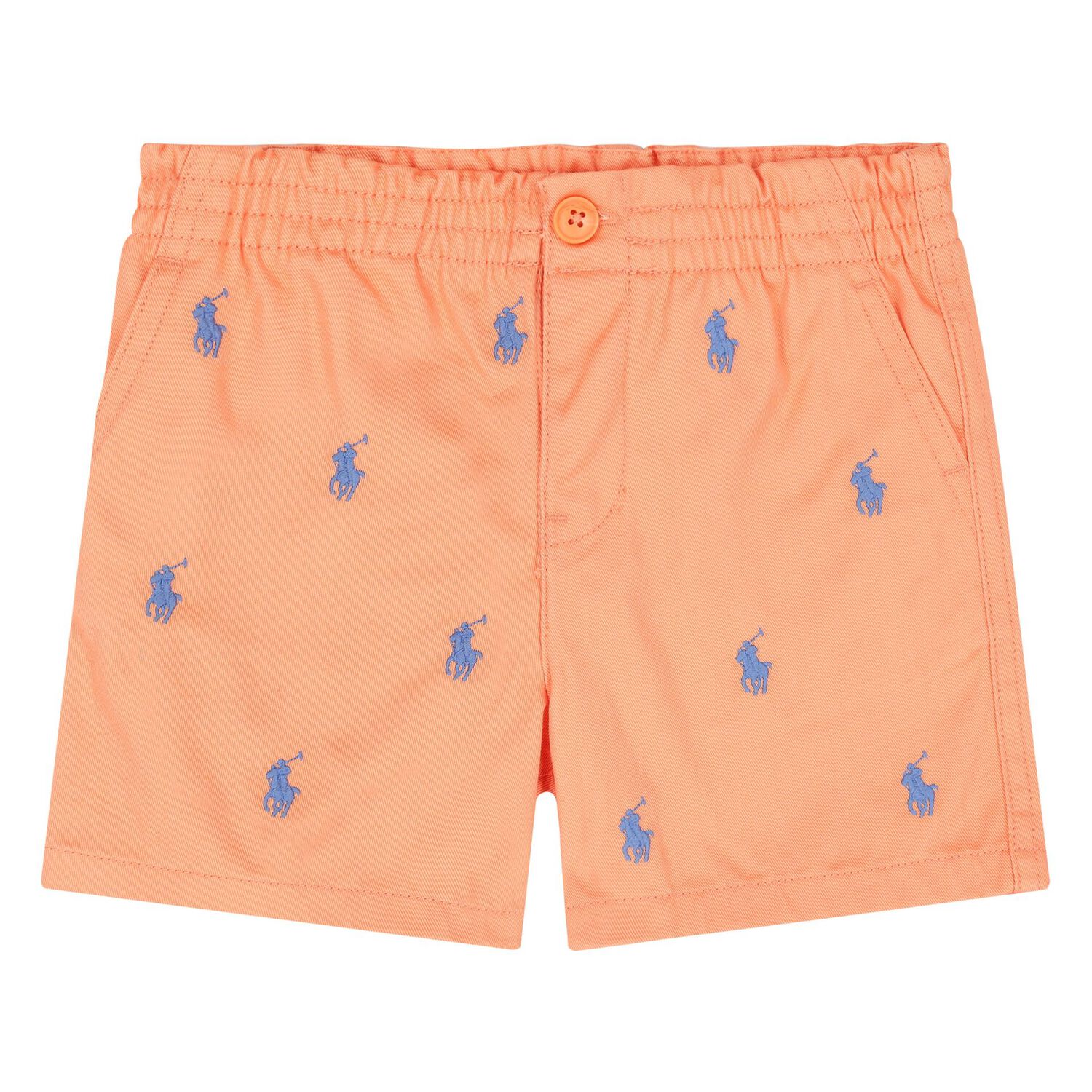 Baby Boys Blue & Orange Shorts Set, 1, hi-res