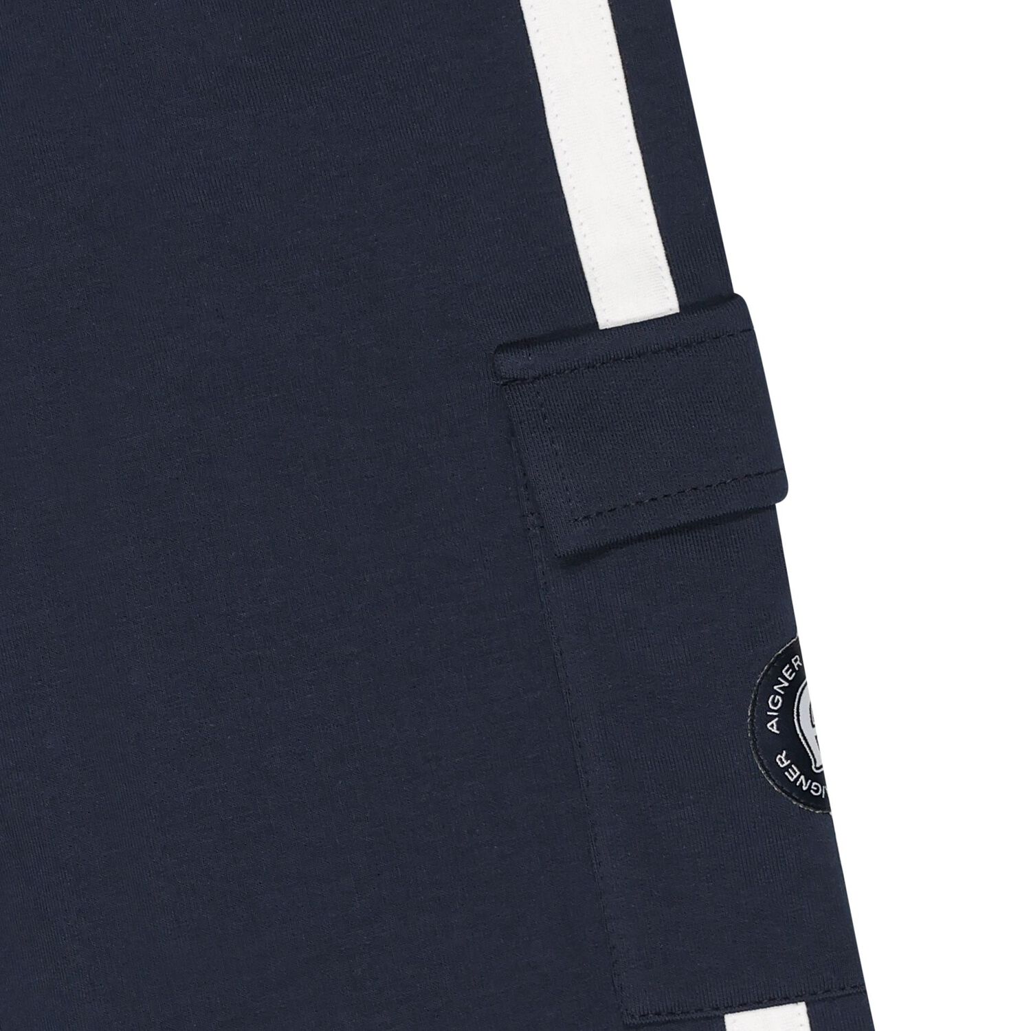 Boys Navy Blue Logo Joggers, 2, hi-res