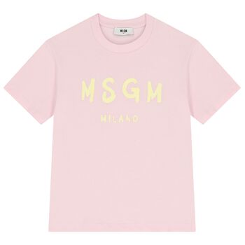 Girls Pink Logo T-Shirt