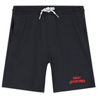 Boys Ivory, Grey & Red Shorts Set, 1, hi-res