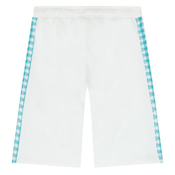 Boys White Logo Shorts
