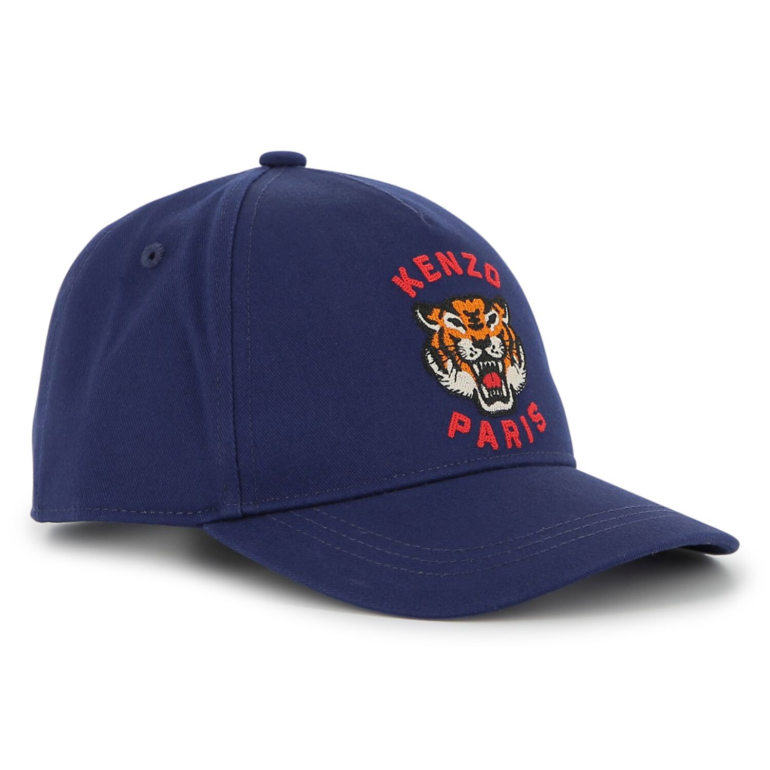 Navy Blue Tiger Logo Cap, 1, hi-res