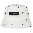 Baby Boys Beige & White Reversible Hat, 1, hi-res