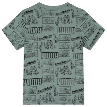 Boys Green Logo T-Shirt