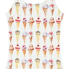 Girls White Ice Cream Swimsuit, 1, hi-res