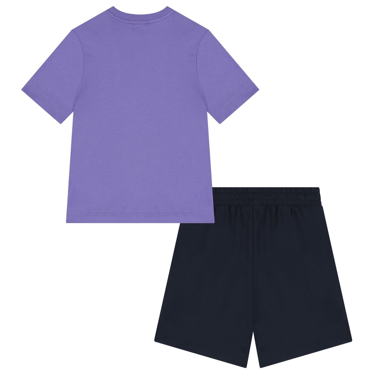Boys Violet & Black Logo Shorts Set, 2, hi-res image number null