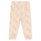 Younger Girls Beige Horse Joggers, 1, hi-res