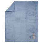Baby Boys Blue Faux Fur Blanket, 2, hi-res
