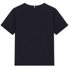 Boys Navy Logo T-Shirt, 2, hi-res