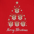 Girls Red Reindeer Sweatshirt, 1, hi-res