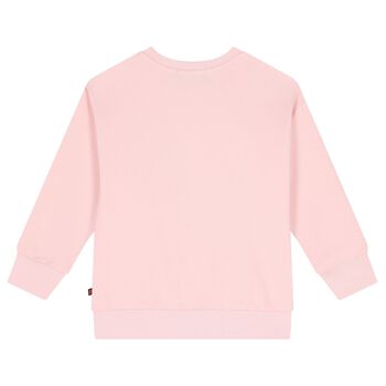 Girls Pink Crossbody Bag Sweatshirt