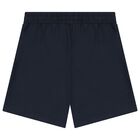 Boys Navy Blue Logo Shorts Set, 5, hi-res