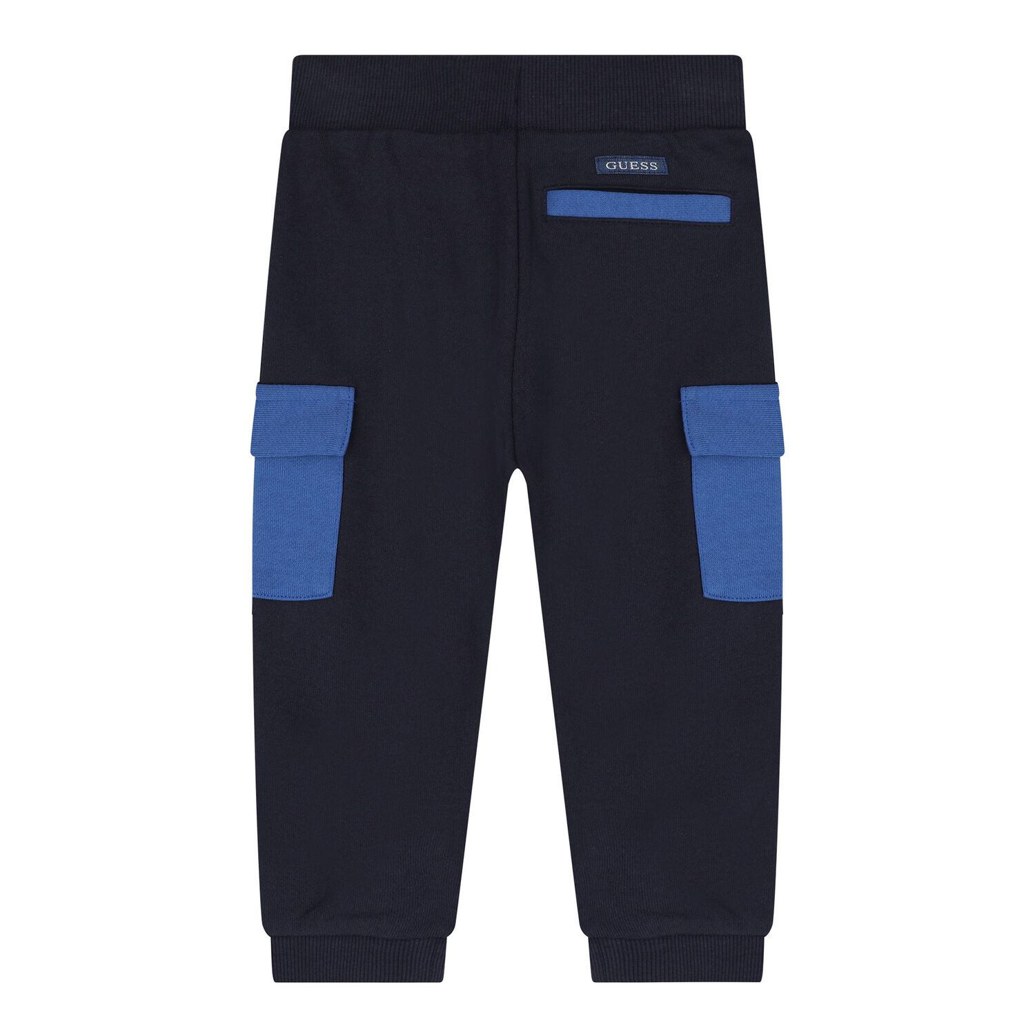 Baby Boys Navy Blue & White Teddy Bear Logo Tracksuit, 1, hi-res
