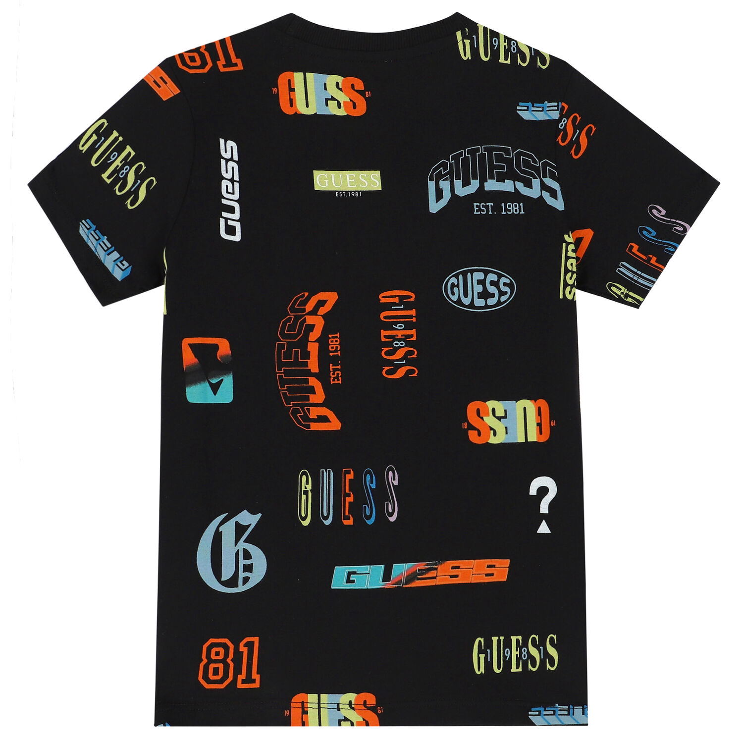 Boys Black Logo T-Shirt, 3, hi-res