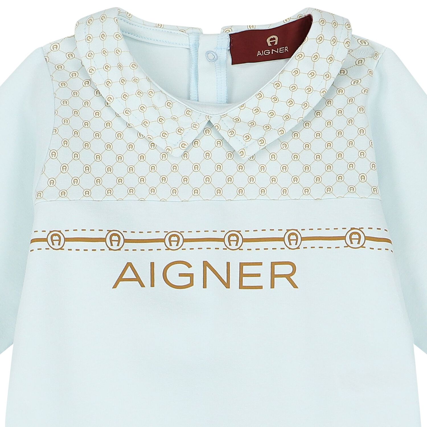 Baby Boys Blue Logo Babygrow, 2, hi-res