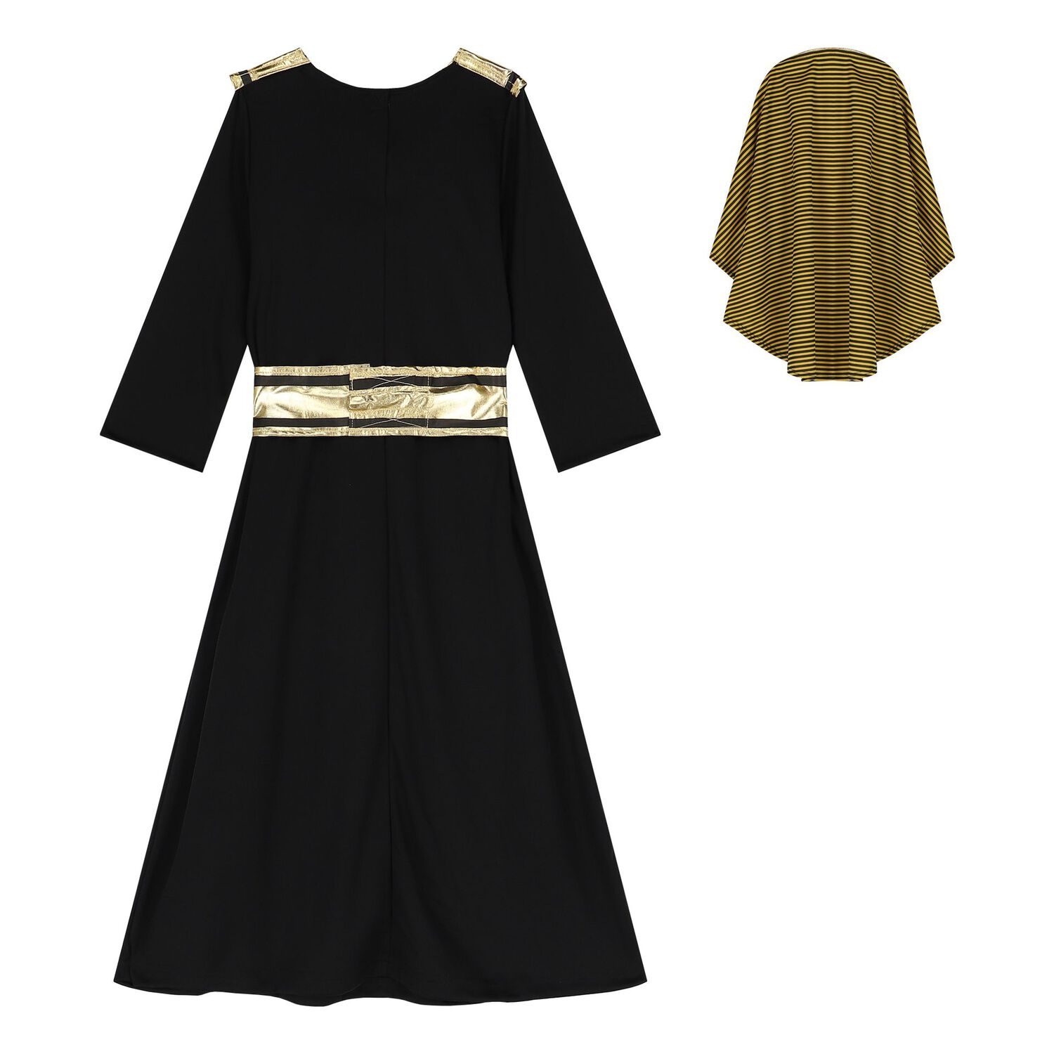 Boys Black Egyptian Pharoah Costume, 1, hi-res image number null