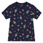Boys Navy Blue Polo Bear T-Shirt, 1, hi-res