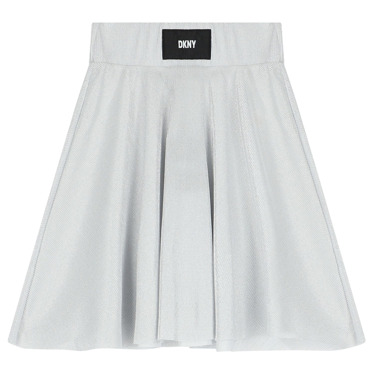 Girls Silver Plissé Skirt, 1, hi-res image number null