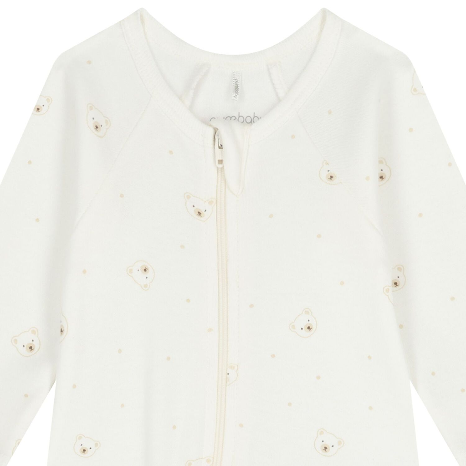 White & Beige Babygrows ( 4 Pack ), 3, hi-res