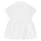 Baby Girls White Logo Dress Set, 1, hi-res