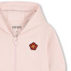 Younger Girls Pink & Ivory Boke Flower Tracksuit Set, 1, hi-res