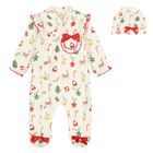 Baby Girls Ivory Babygrow Set, 1, hi-res