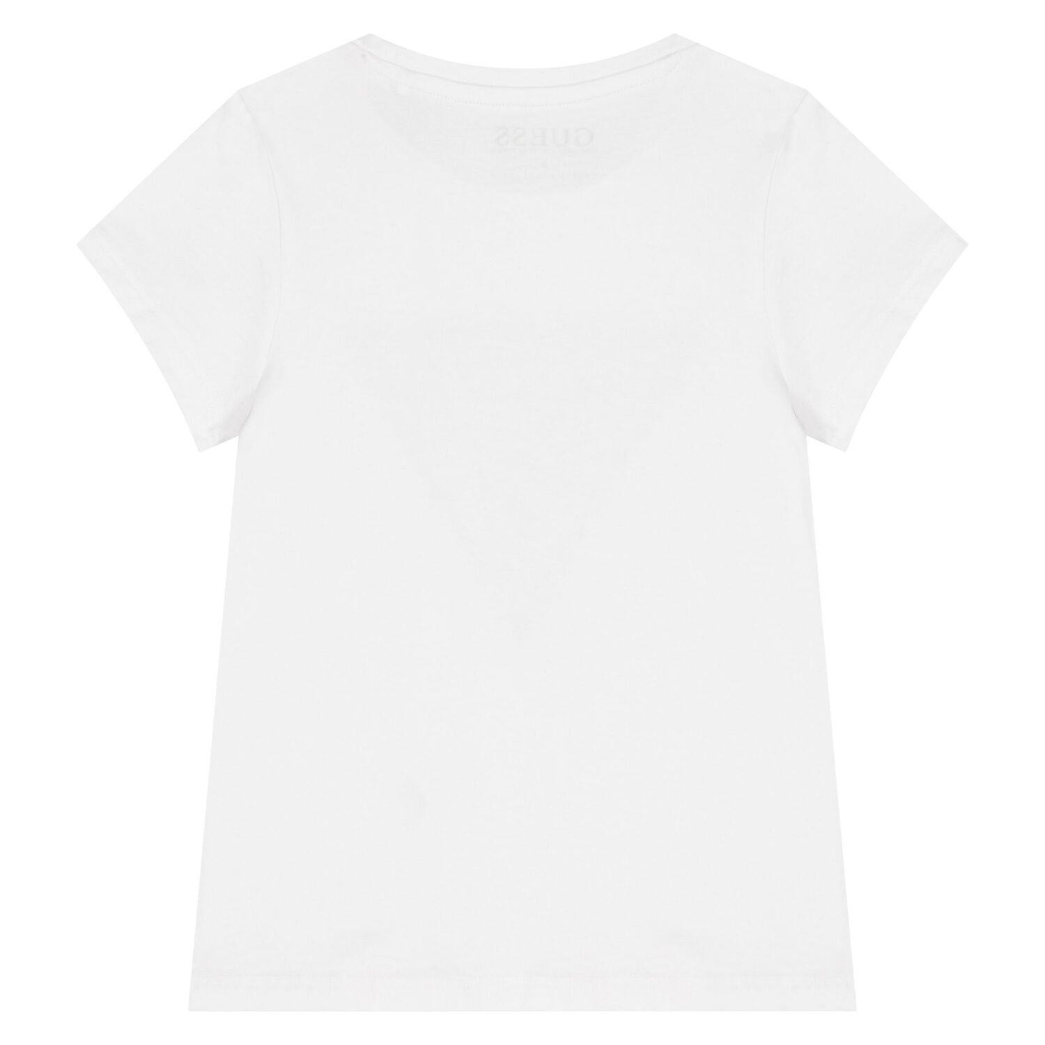 Girls White Logo Sequin T-Shirt, 3, hi-res