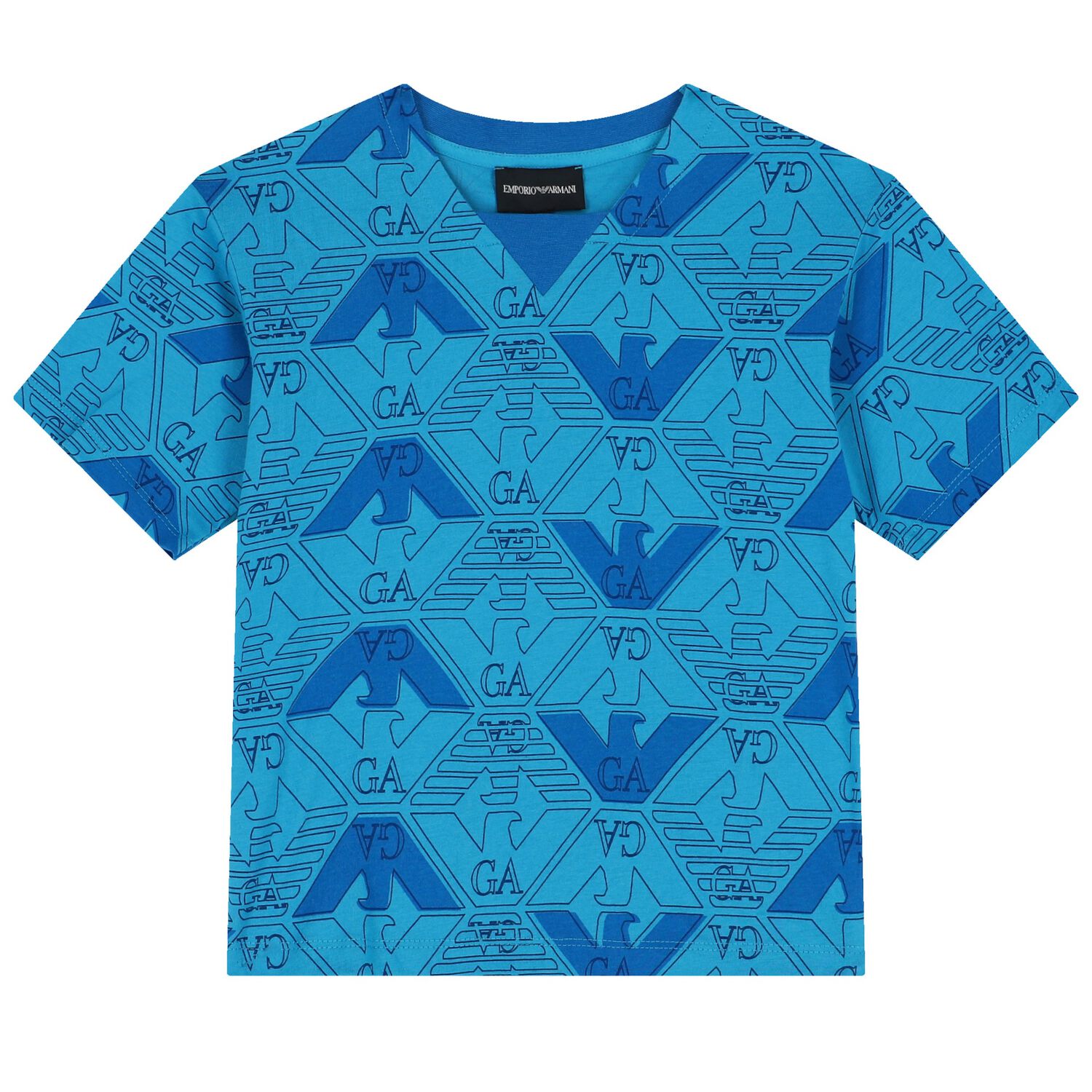 Boys Blue Logo T-Shirt, 1, hi-res