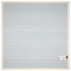 Ivory & Blue Zig Zag Knitted Baby Blanket, 1, hi-res