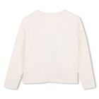 Girls Ivory Embellished Butterflies Sequin Long Sleeve Top, 1, hi-res