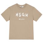 Beige Logo T-Shirt, 6, hi-res