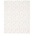 Baby Girls Ivory Teddy Bear Blanket, 1, hi-res