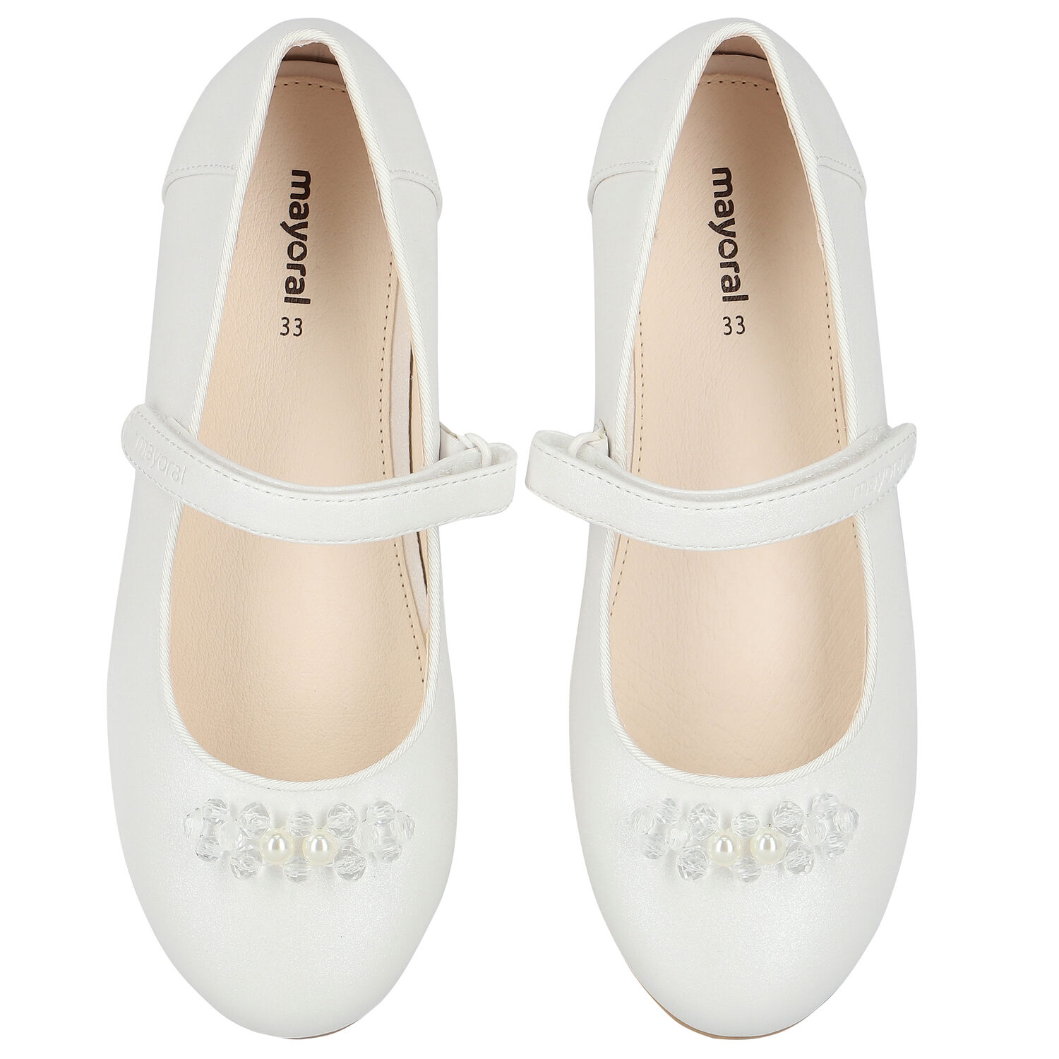 Girls Pink Pearl & Crystal Ballerina Shoes, 3, hi-res image number null