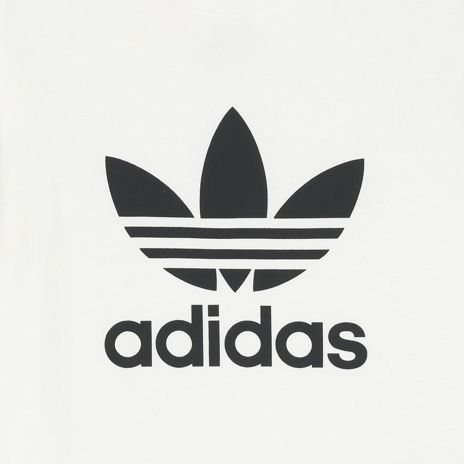 White Trefoil Logo T-Shirt, 1, hi-res