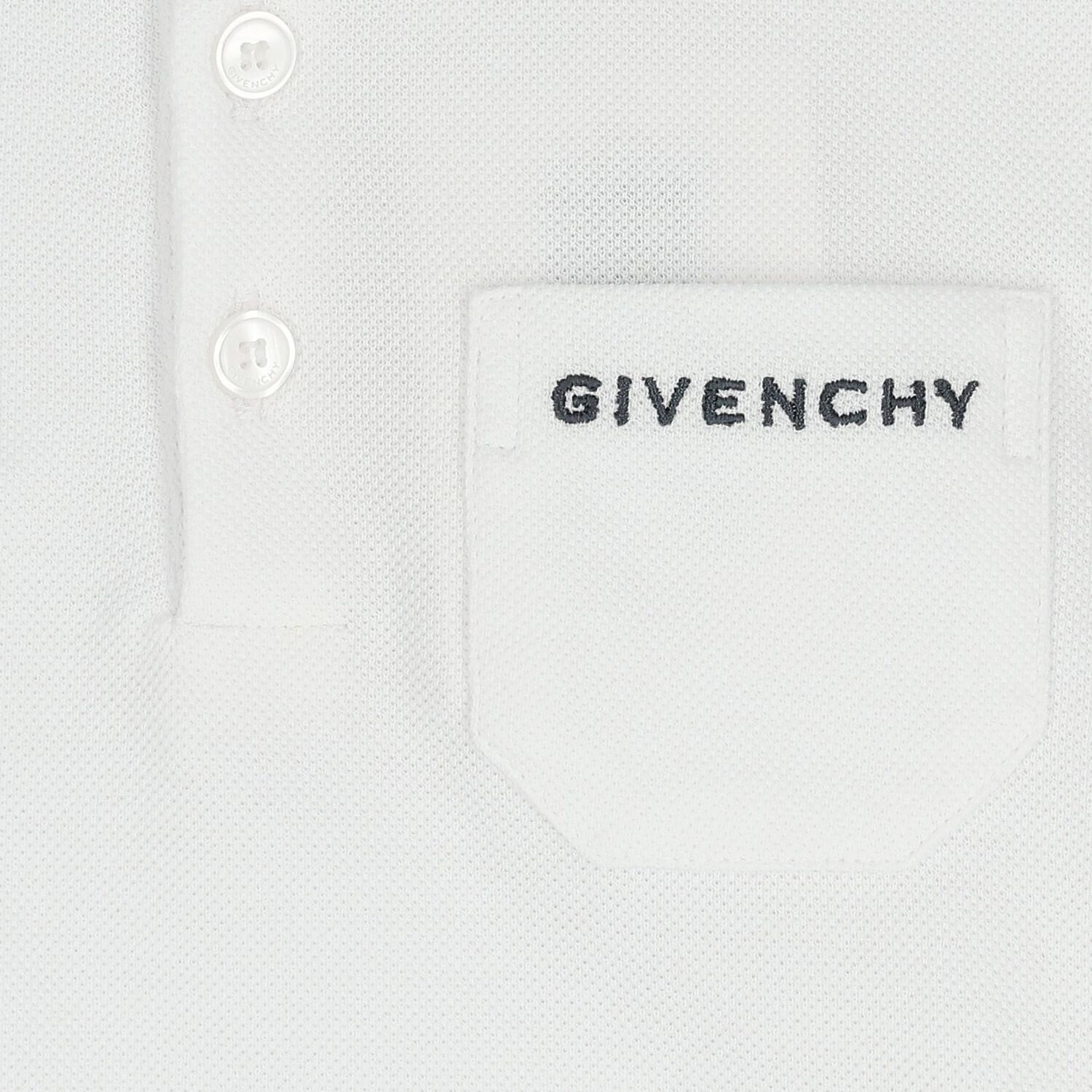 Younger Boys White logo Polo Shirt, 1, hi-res