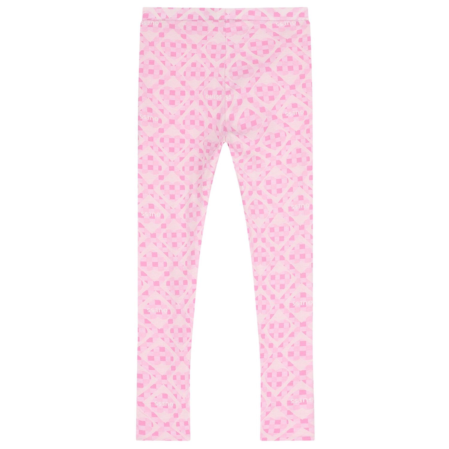 Girls Pink Logo Reversible Leggings, 1, hi-res