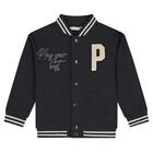 Boys Grey Varsity Jacket, 1, hi-res