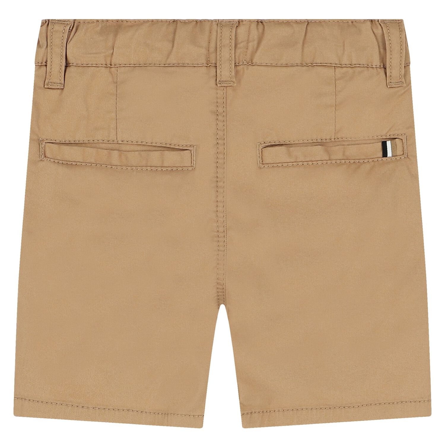 Younger Boys Beige Cotton Shorts, 2, hi-res