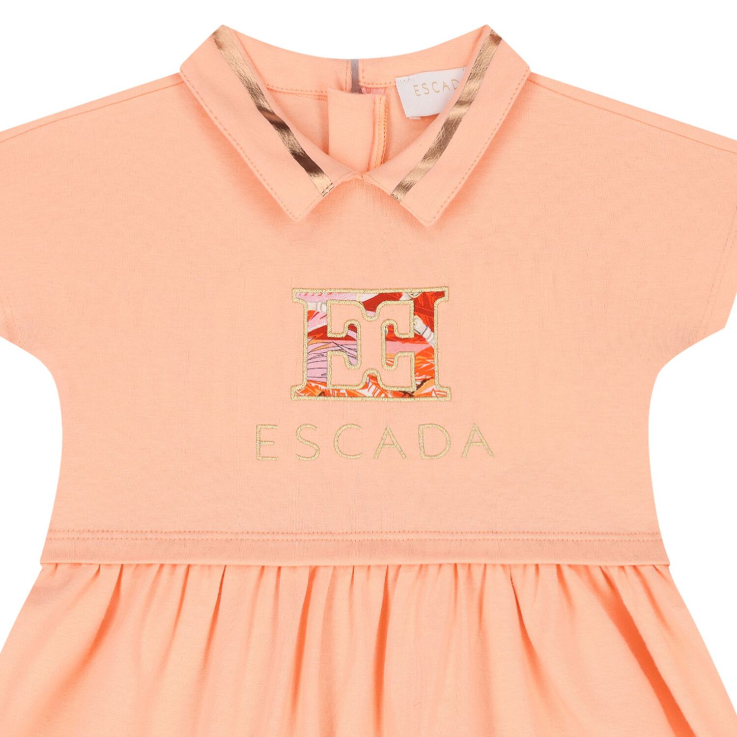 Younger Girls Pink Logo Dress, 2, hi-res