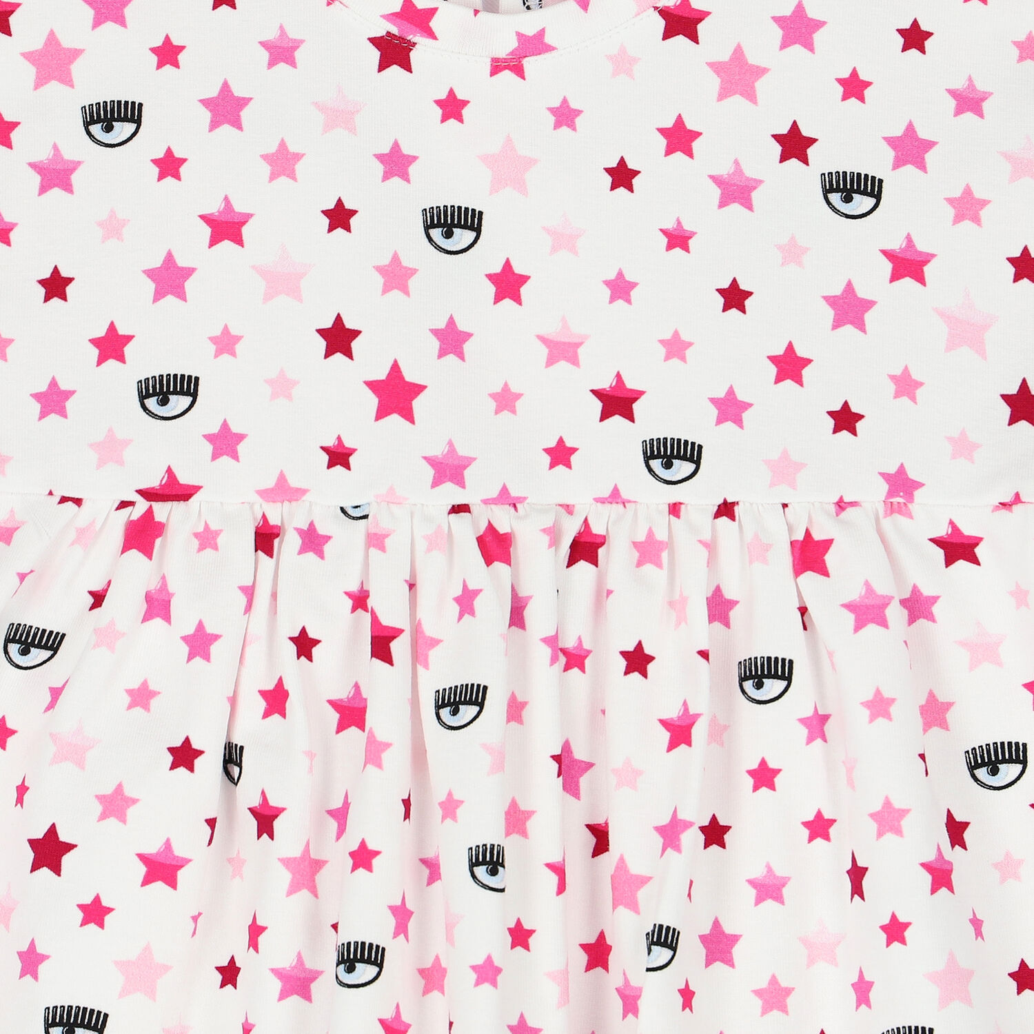 Younger Girls White & Pink Logo Dress, 1, hi-res image number null